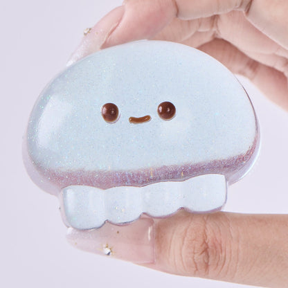 Glitter Transparent-blue Jellyfish Taba Squishy