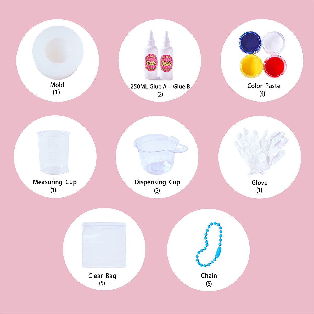 Strawberry Taba Squishy DIY Mold Set
