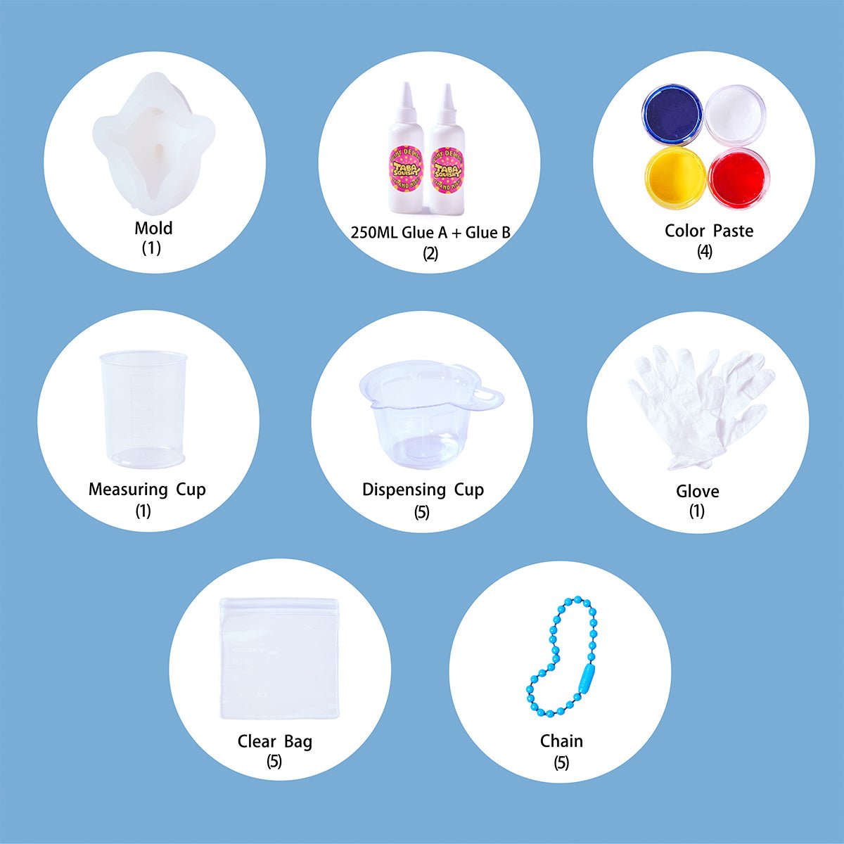Dolphin Taba Squishy DIY Mold Set