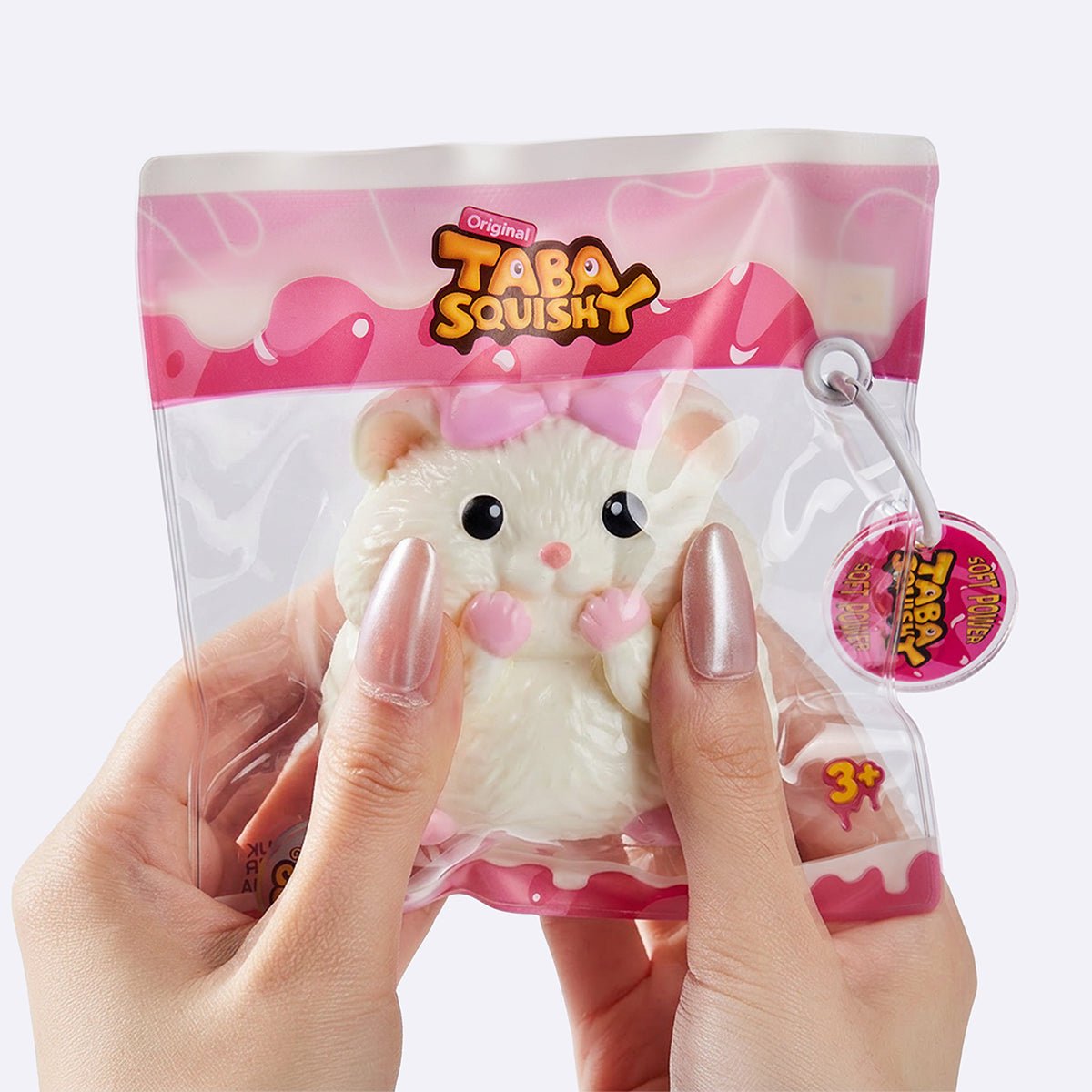 Creamy Hamster Princess Taba Squishy