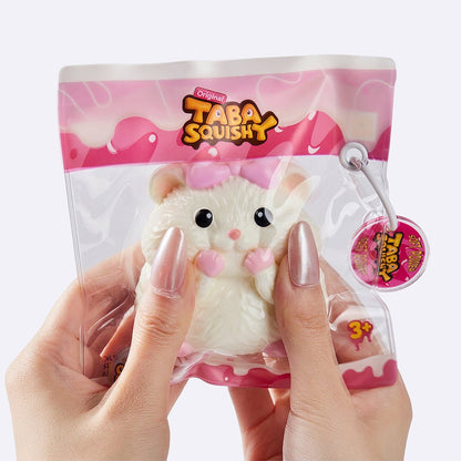 Creamy Hamster Princess Taba Squishy