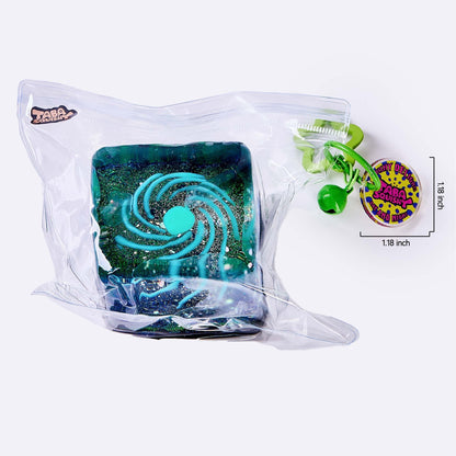 Nested Cyan Space Ice Cube Taba Squishy