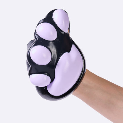 Jumbo Black-purple Paw Taba Squishy