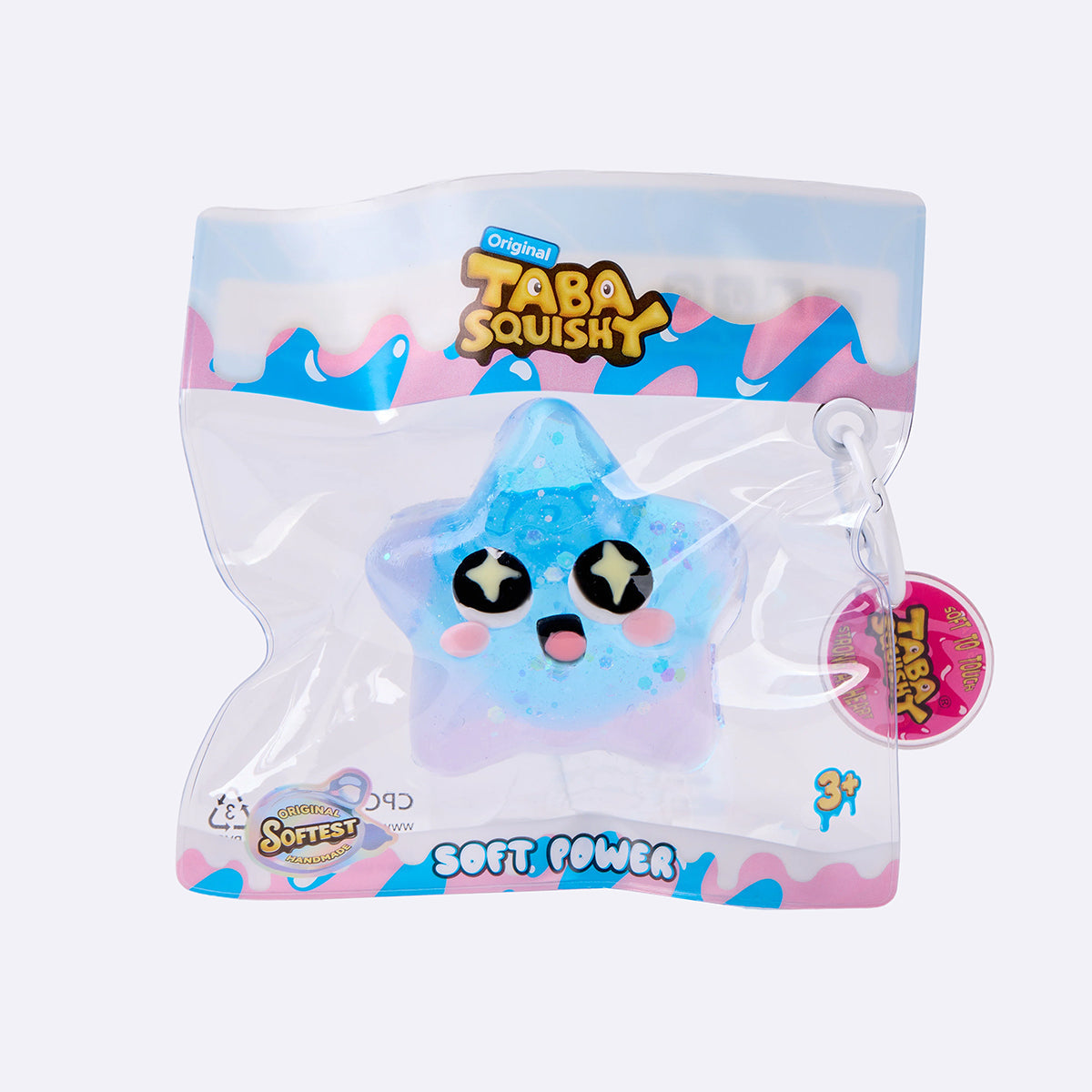 Blue Surprised Star Taba Squishy