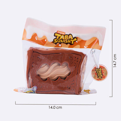Chocolate Rectangle Sandwich Cookie Taba Squishy