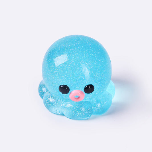 Glitter Blue Octopus Taba Squishy