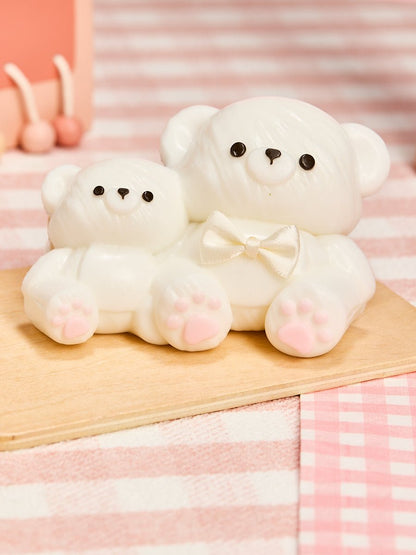 Parent-child White Bear Set Taba Squishy