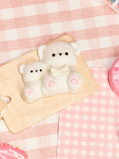 Parent-child White Bear Set Taba Squishy