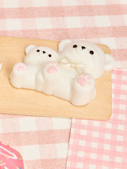 Parent-child White Bear Set Taba Squishy