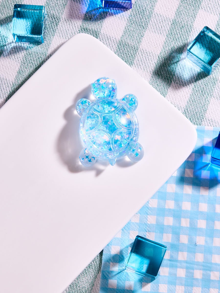 Blingbling Blue Turtle Taba Squishy