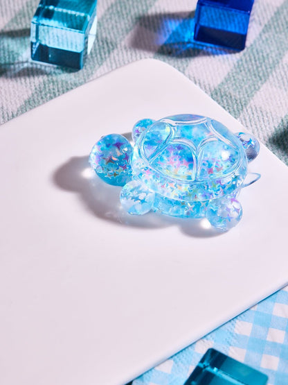 Blingbling Blue Turtle Taba Squishy