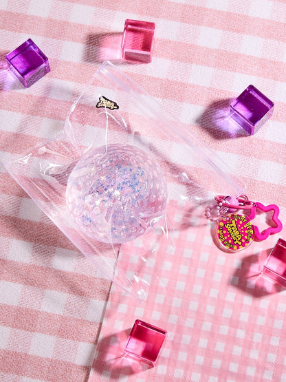Blingbling Purple Strawberry Taba Squishy