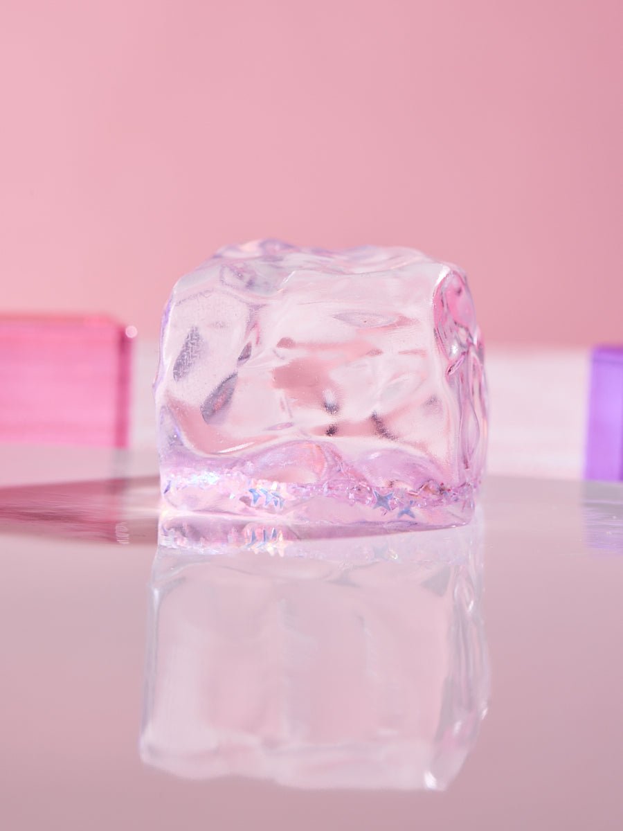 Blingbling Purple Ice Cube Taba Squishy