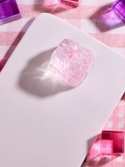 Blingbling Pink Ice Cube Taba Squishy