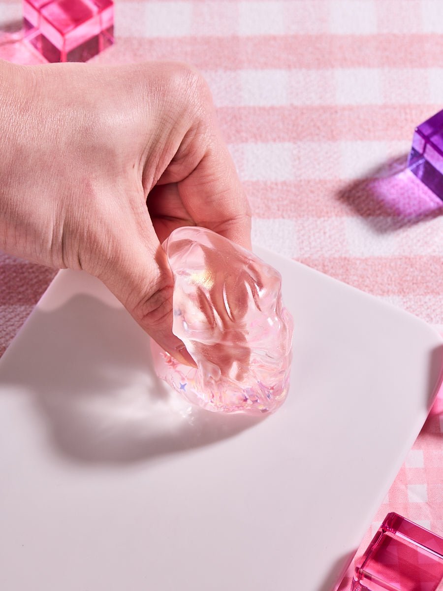 Blingbling Pink Ice Cube Taba Squishy