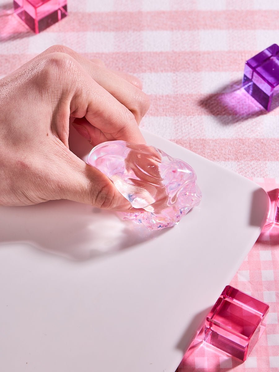 Blingbling Pink Ice Cube Taba Squishy