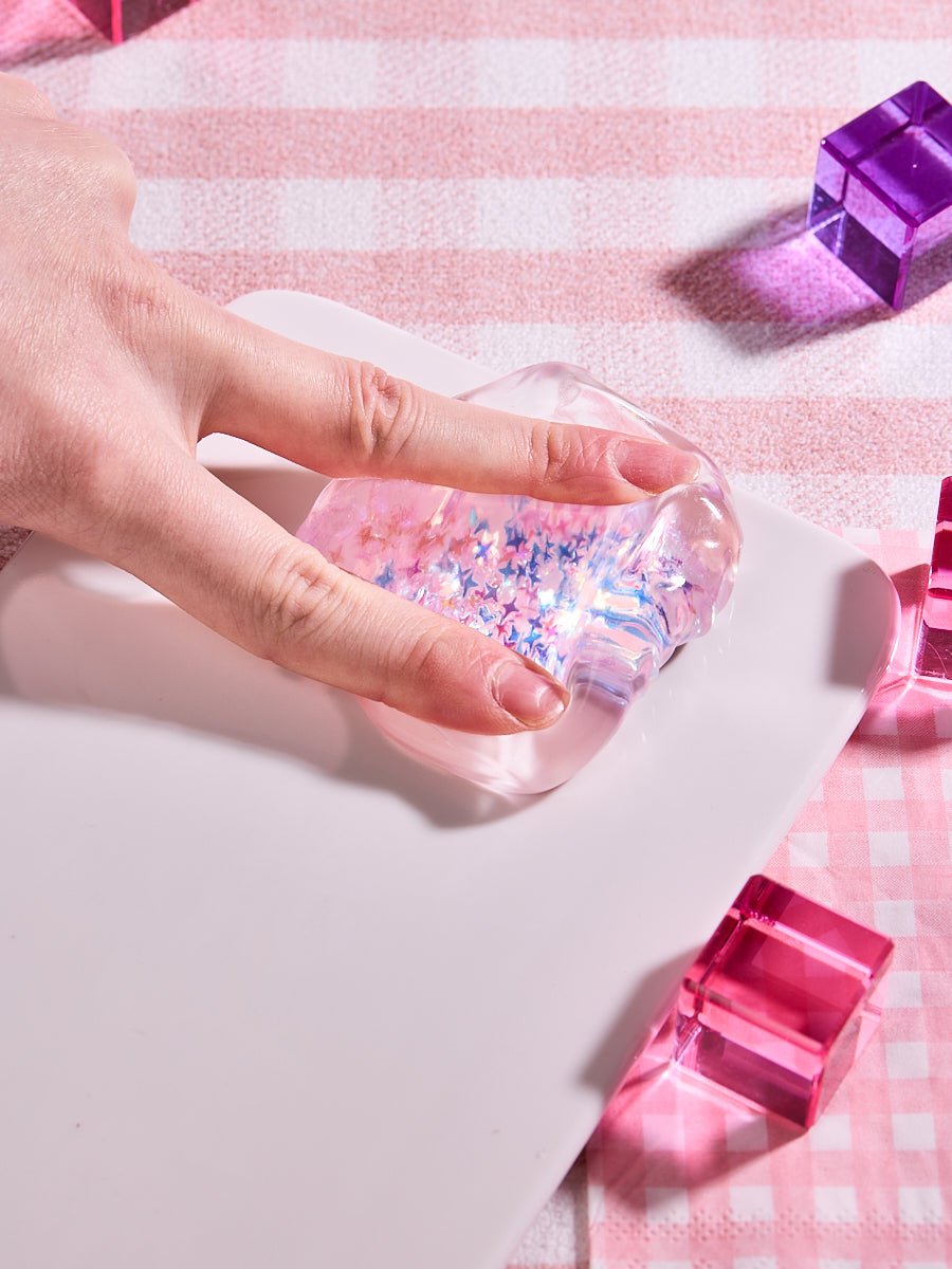 Blingbling Purple Ice Cube Taba Squishy