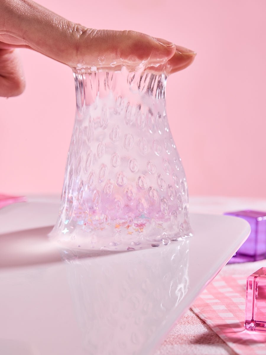 Blingbling Purple Strawberry Taba Squishy
