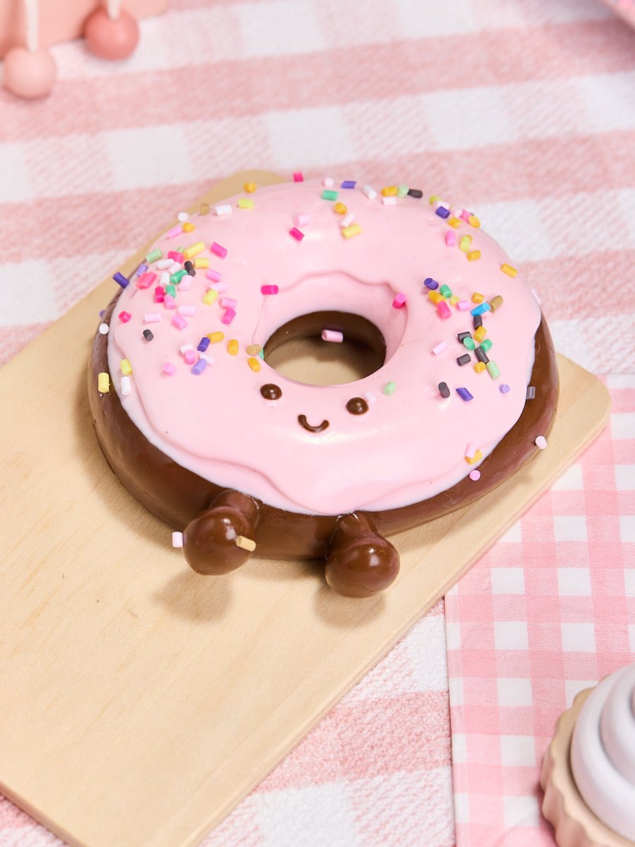 Cute Chocolate-pink Donut Taba Squishy