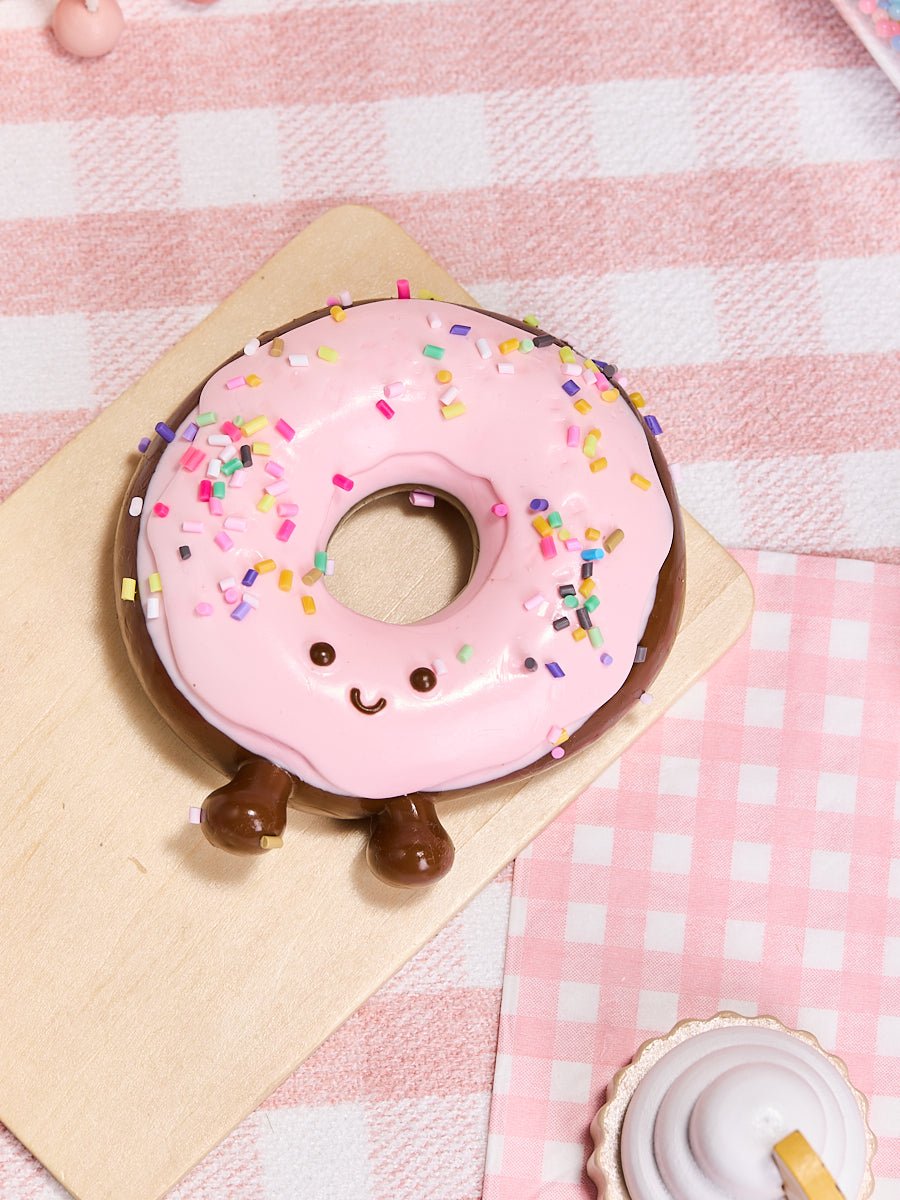 Cute Chocolate-pink Donut Taba Squishy