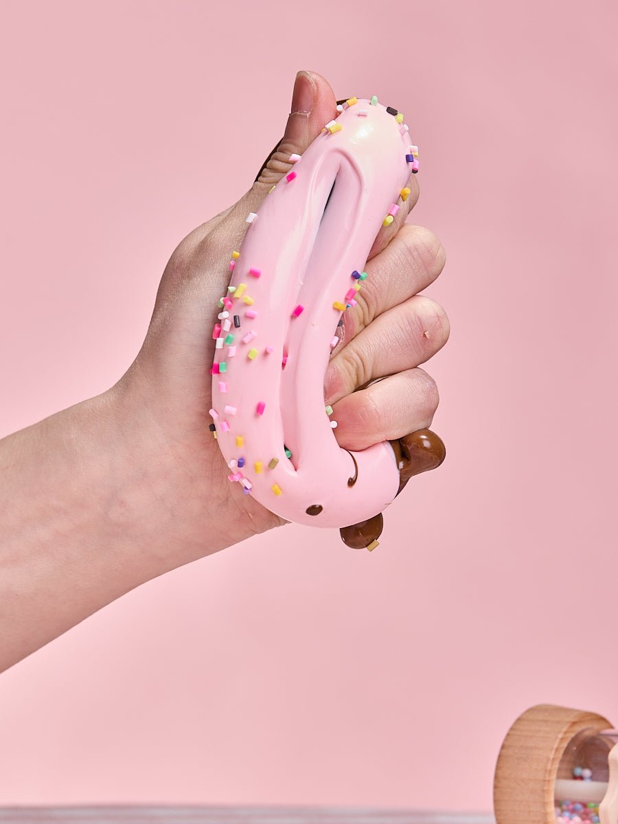 Cute Chocolate-pink Donut Taba Squishy