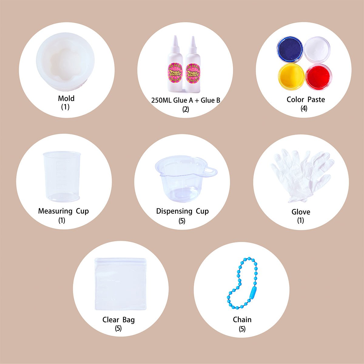 Pudding Taba Squishy DIY Mold Set