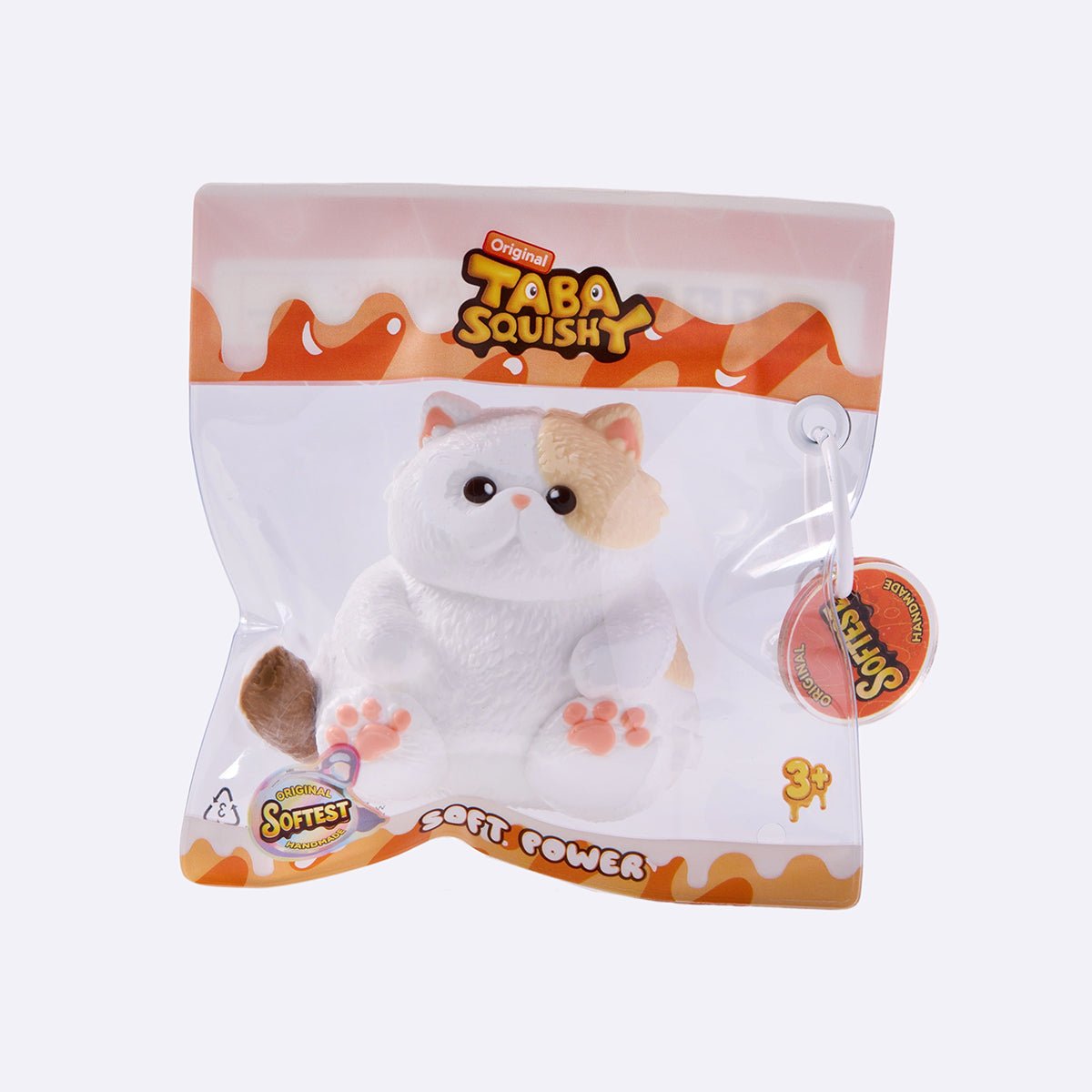 Chubby White Cat Taba Squishy