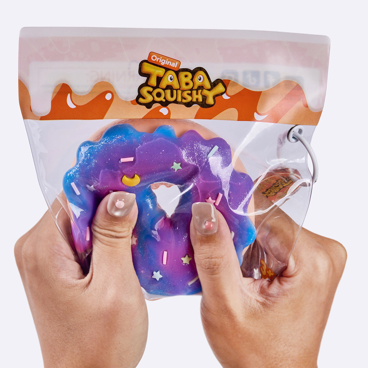 Jumbo Blueberry Lavender Donut Taba Squishy