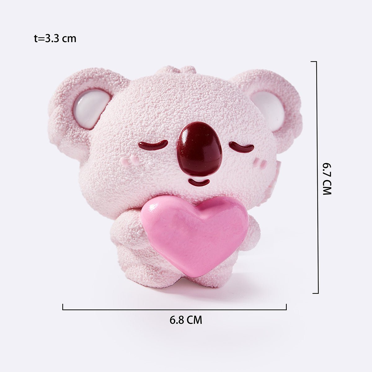 Pink Heart Koala Squishy