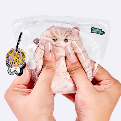 Flocked Brown Cat Taba Squishy