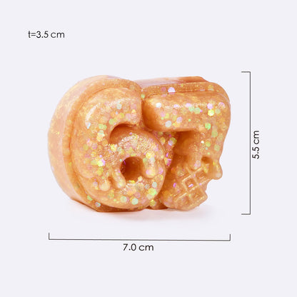 Gold Chunky Glitter Six Seven 67 Taba Squishy