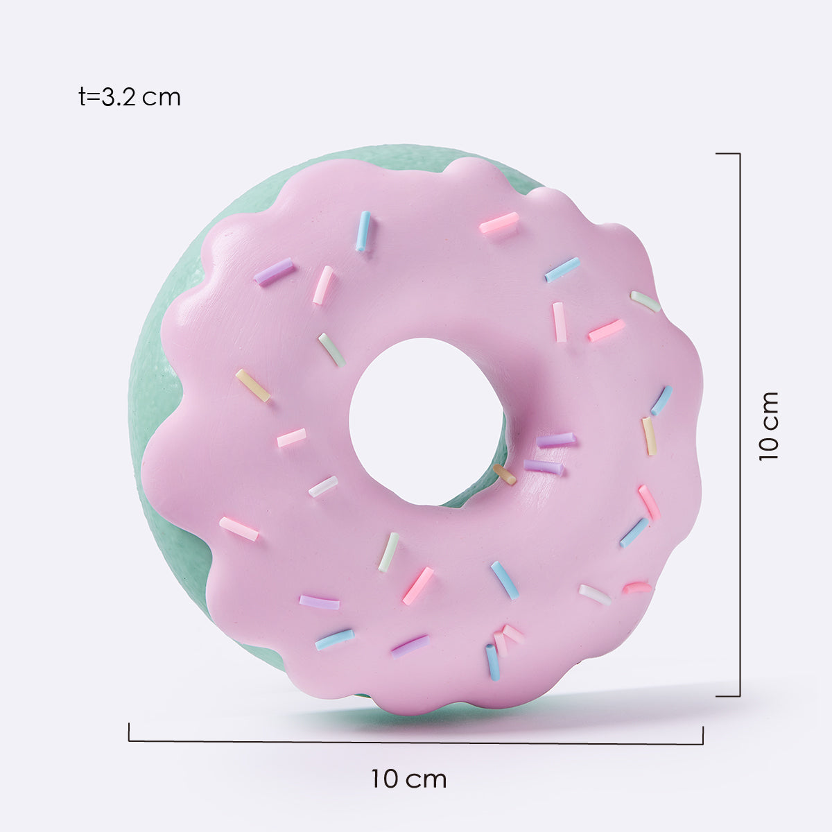 Jumbo Pink Mint Donut Taba Squishy