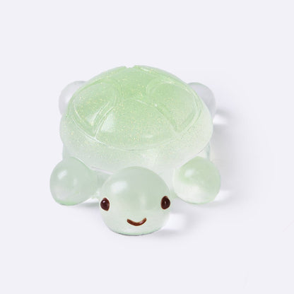 Glitter Clear-green Turtle Taba Squishy