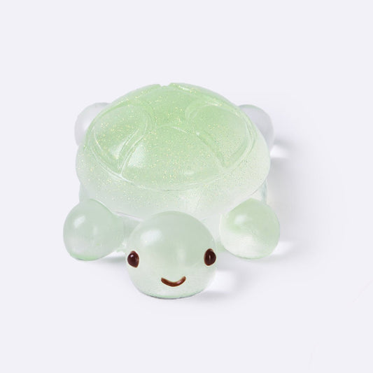 Glitter Clear-green Turtle Taba Squishy