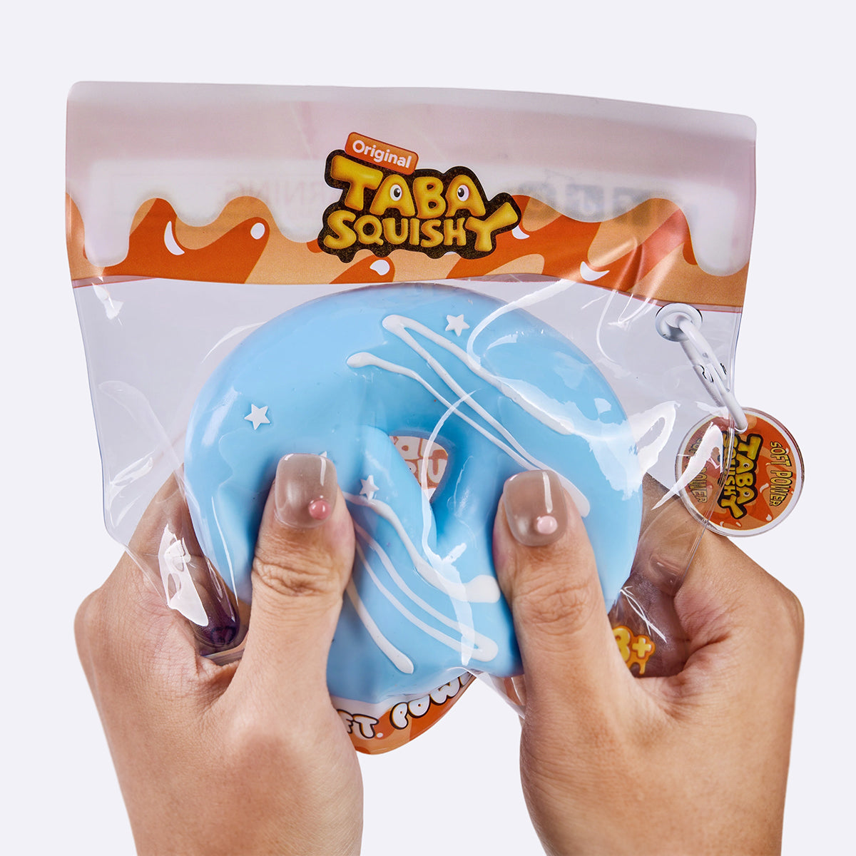 Jumbo Aqua Donut Taba Squishy