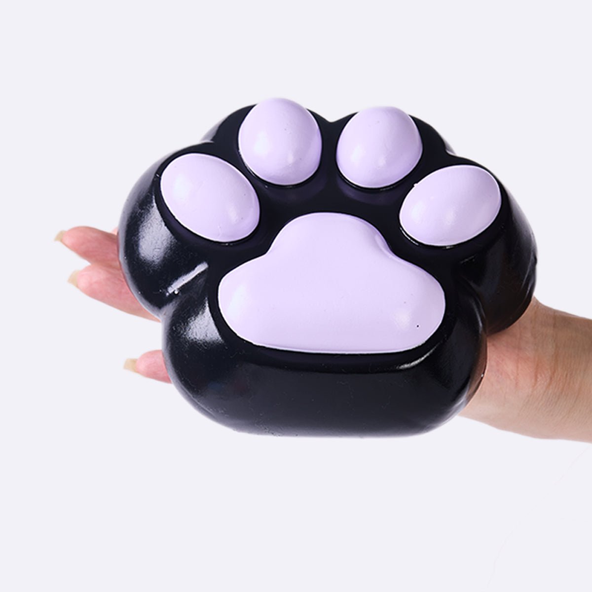 Jumbo Black-purple Paw Taba Squishy