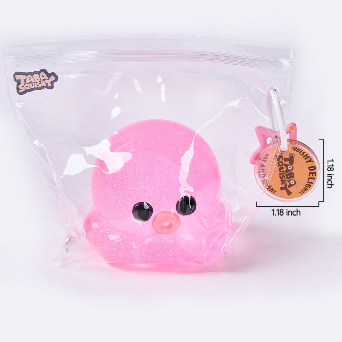 Glitter Pink Octopus Taba Squishy