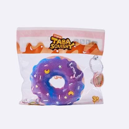 Jumbo Blueberry Lavender Donut Taba Squishy