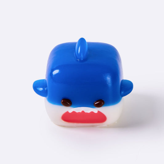Dark Blue Shark Cube Taba Squishy
