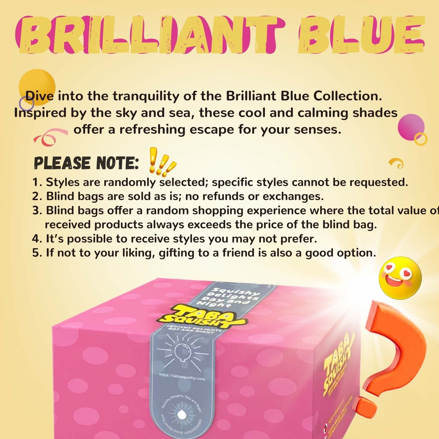 Blue Series Blind Bag Taba Squishy