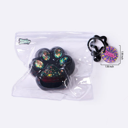 100g Black-bling Paw Taba Squishy