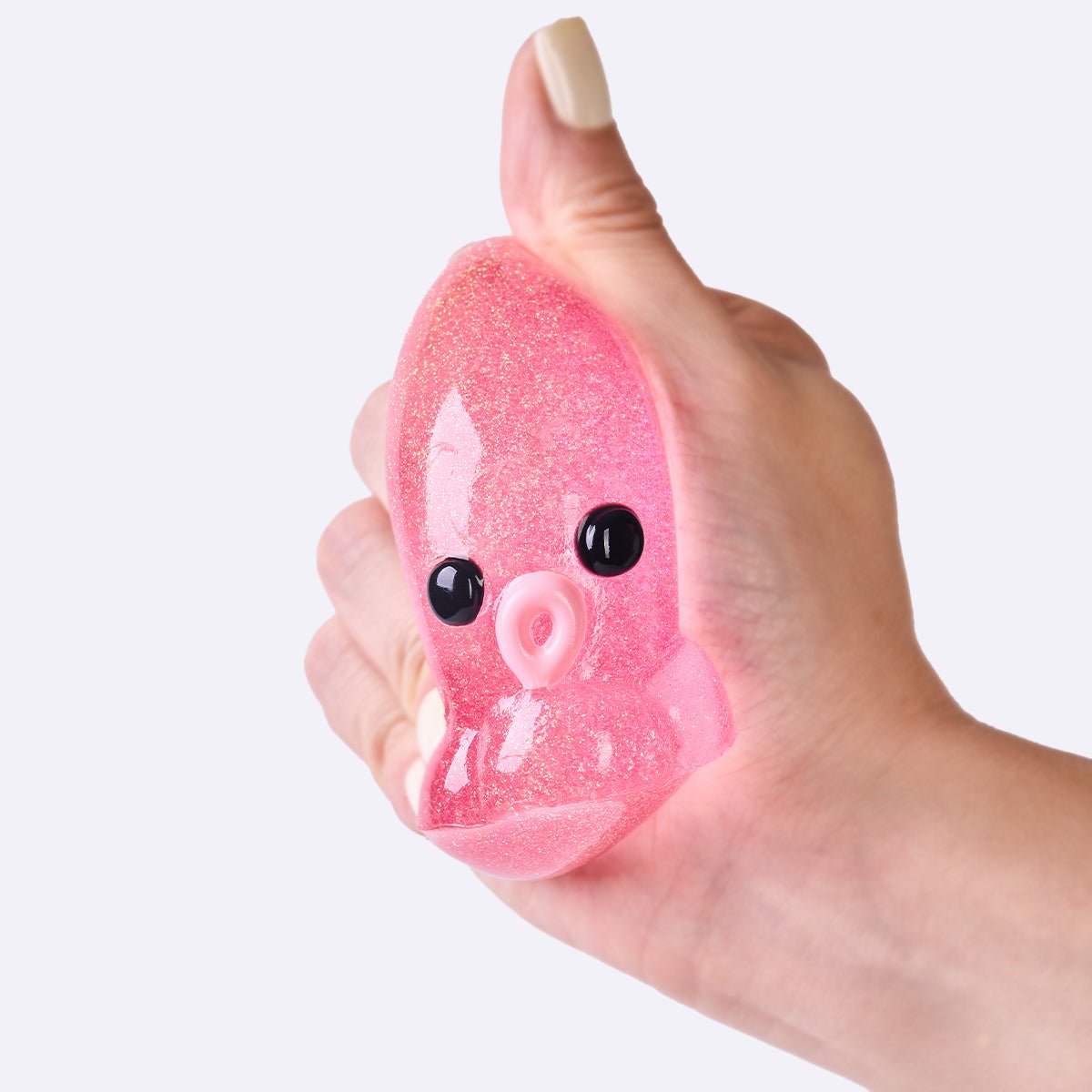 Glitter Pink Octopus Taba Squishy