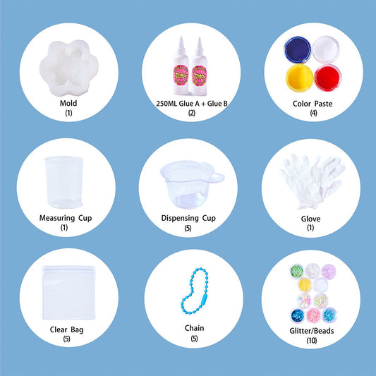 Snowflake Taba Squishy DIY Mold Set