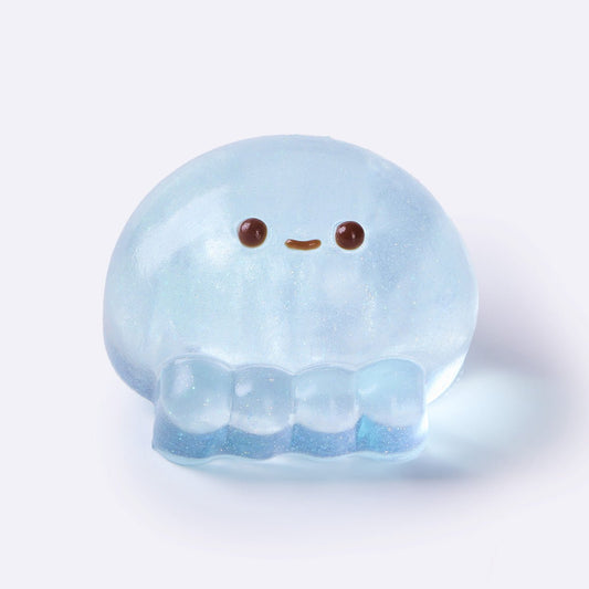 Glitter Transparent-blue Jellyfish Taba Squishy