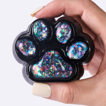 100g Black-bling Paw Taba Squishy
