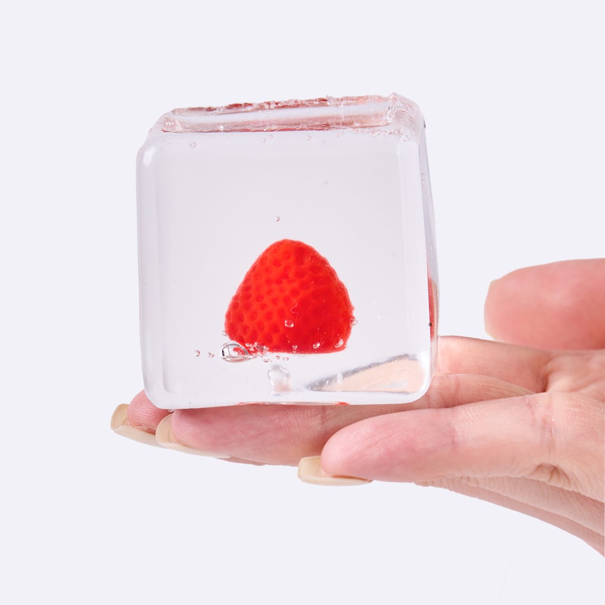 Nested Strawberry Cute Ice Cube Taba Squishy