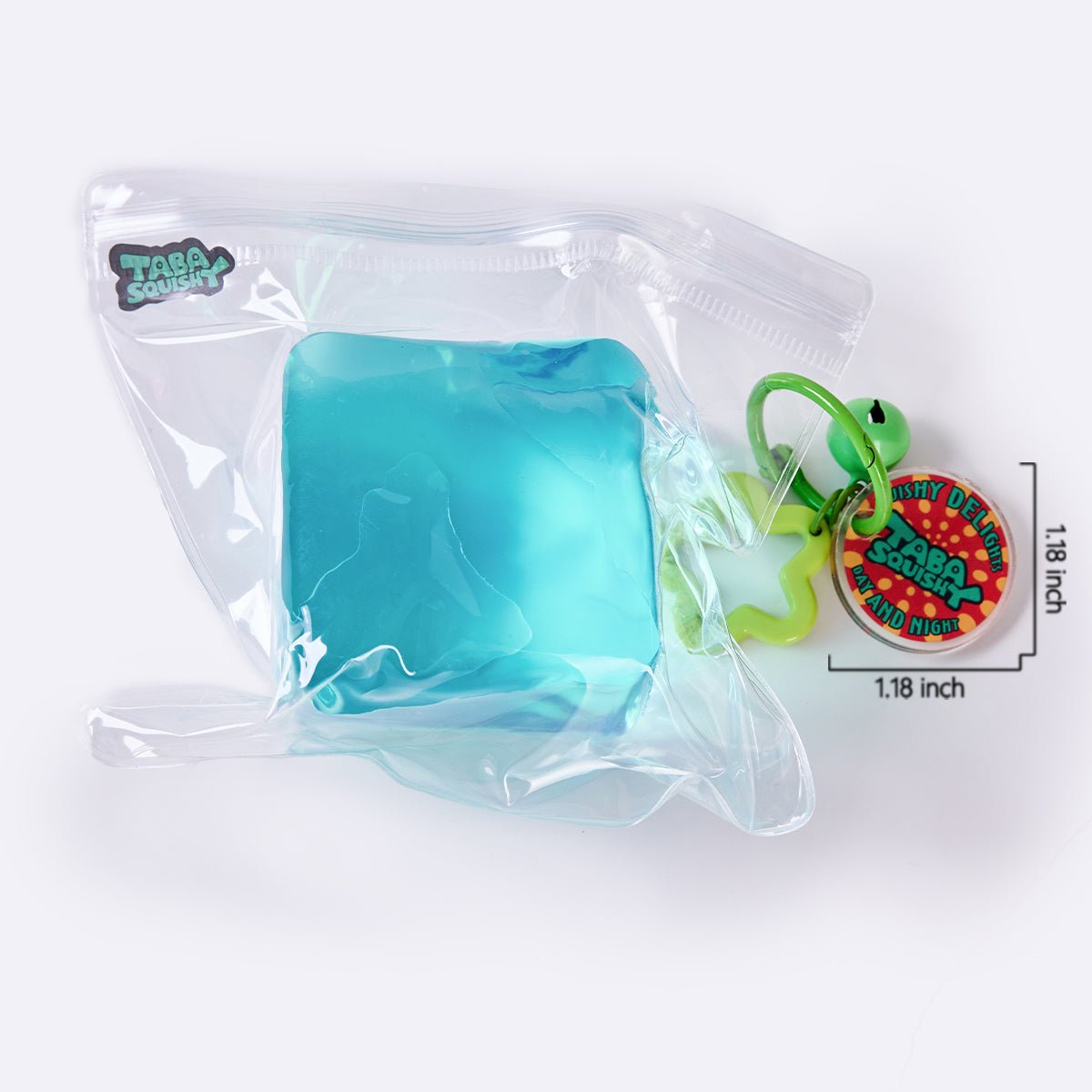 Crystal-blue Ice Cube Taba Squishy