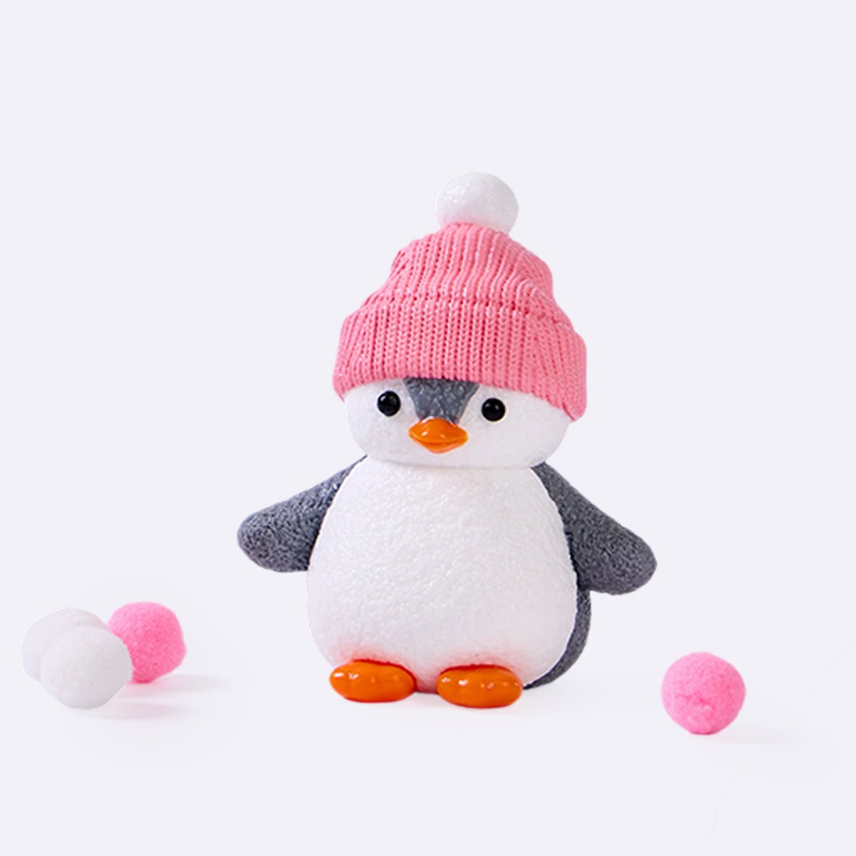 Penguin with Pink Hat Taba Squishy