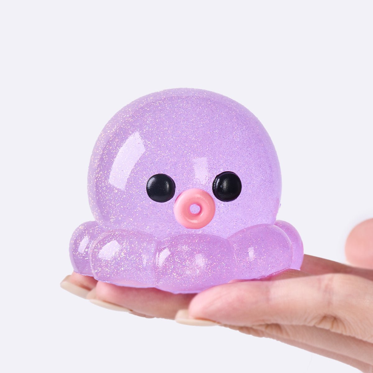 Glitter Purple Octopus Taba Squishy