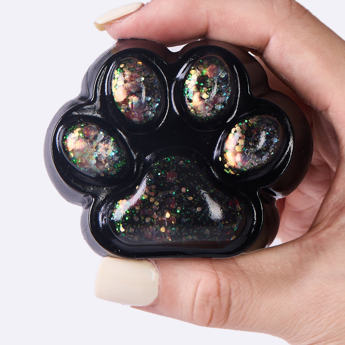 100g Black-bling Paw Taba Squishy